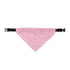 Pink Carnation Collar Bandana- Lg