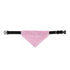 Pink Carnation Collar Bandana- Sm/Md