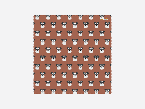 Schnauzer Microfiber Cleaning Cloth