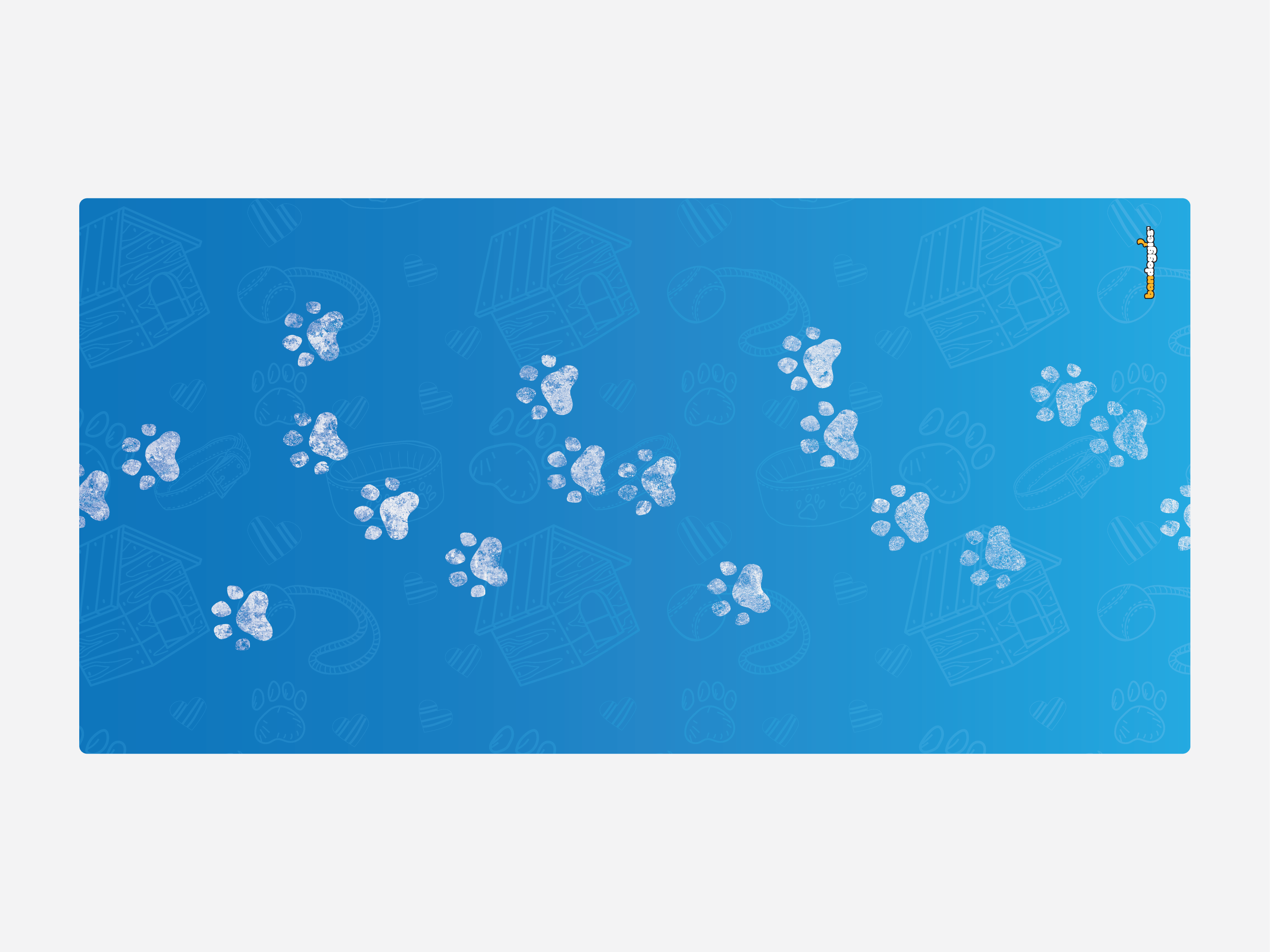 Barking Blue FUSION™ Deluxe Floor Mat & Towel
