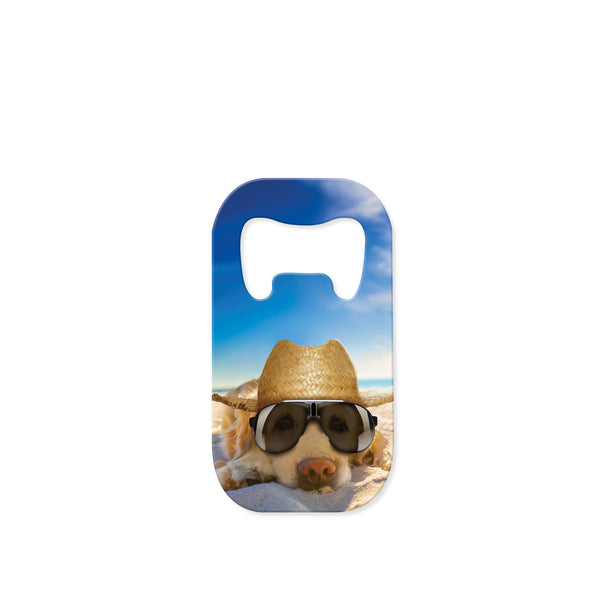 Small Beach Dog Bottle Opener