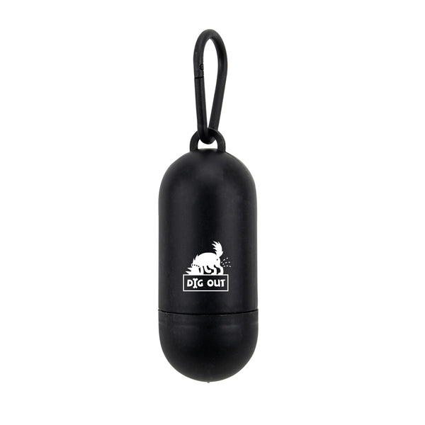 Bandoggies® Pill Shaped Poop Bag Holder with Starter Bags